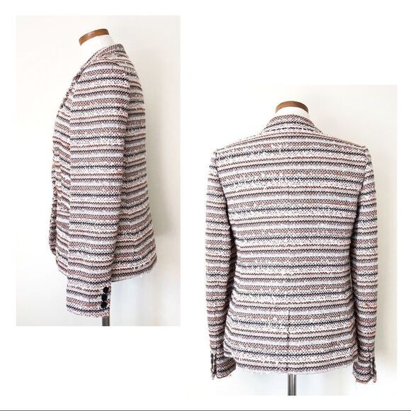 Madewell Crossweave Tweed Blazer Textured NWOT size 6 style 87294 - Picture 6 of 8